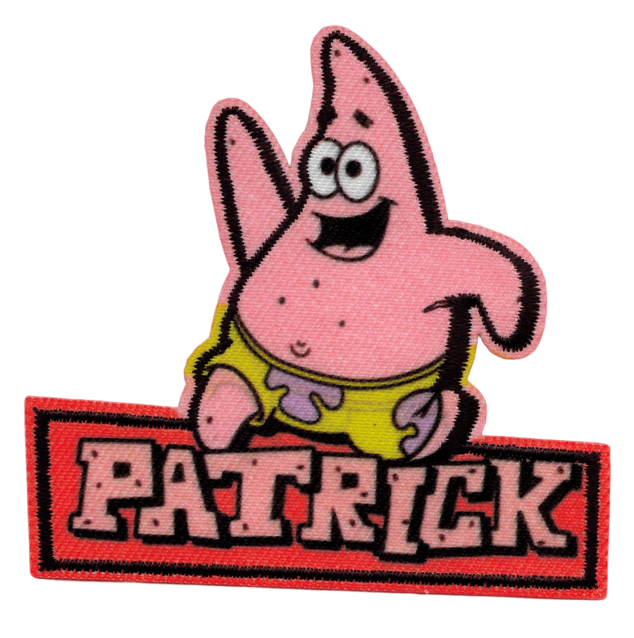 Svampbob "Patrik sjöstjärna" tygmärke