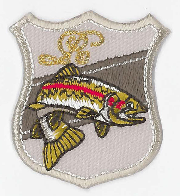 Broderat tygmärke Fisk Laxöring