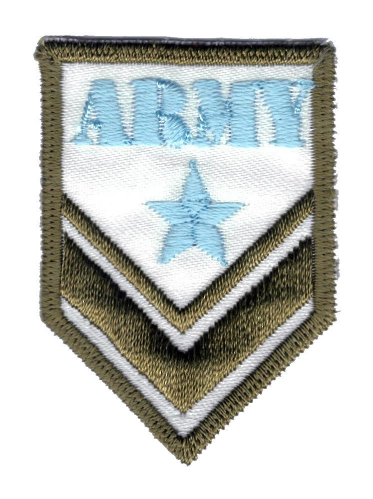 Broderat tygmärke Army ljusblått