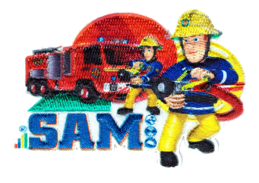 Broderat Tygmärke Brandman Sam