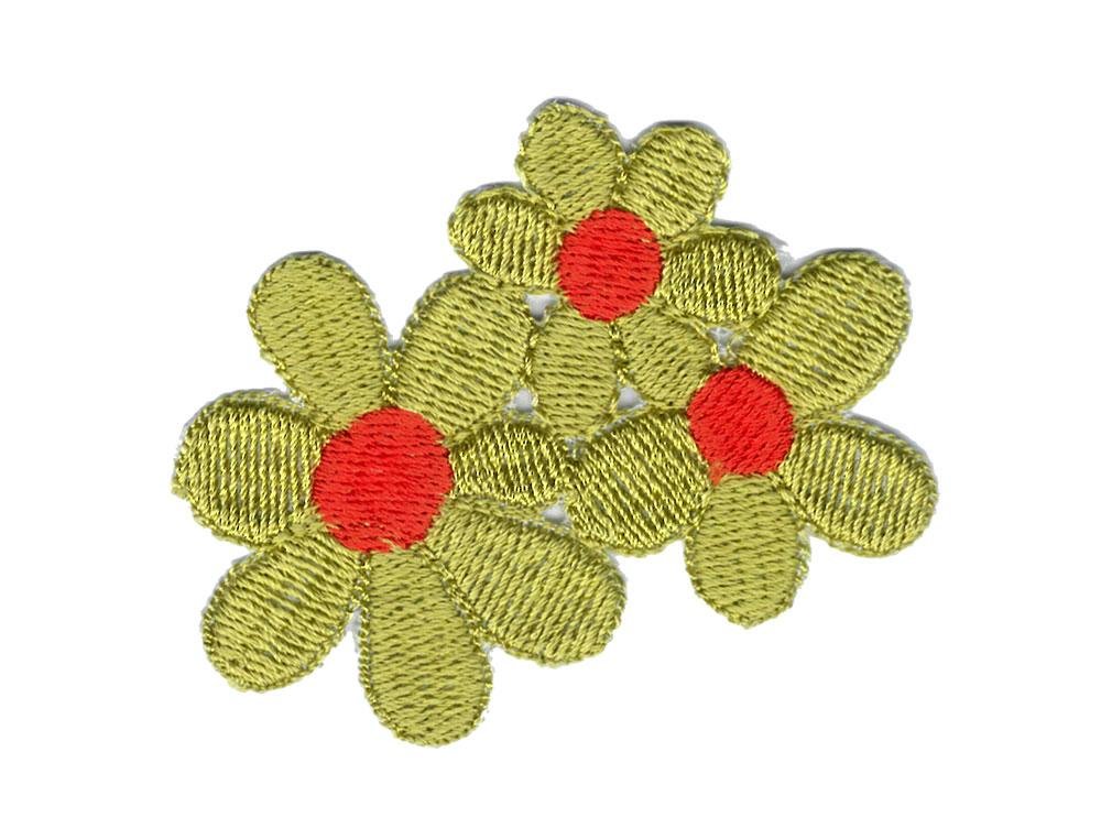 Tygmärke Blommor
