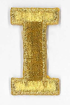 Tygmärke bokstav I guld - Sykungen