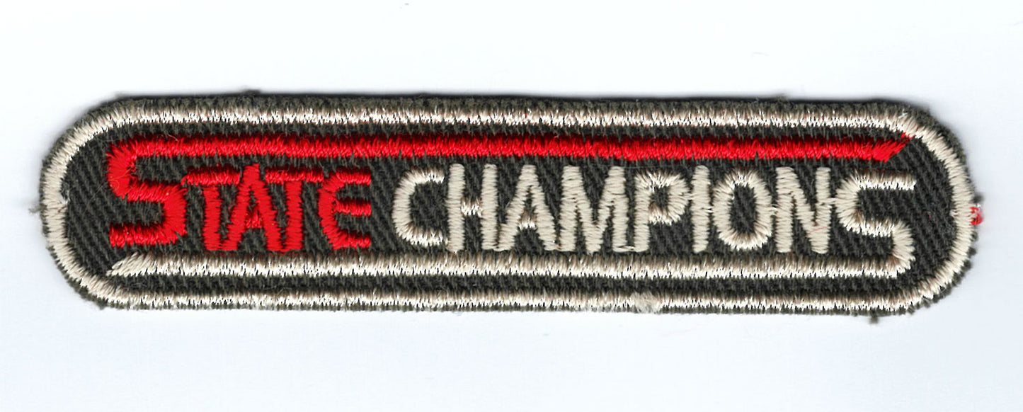 Broderat tygmärke State Champions