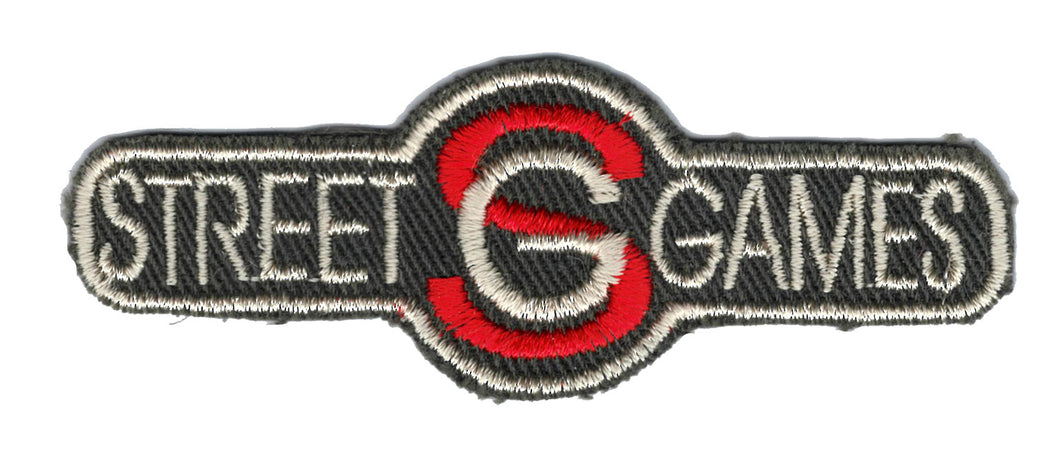 Broderat tygmärke Street Games