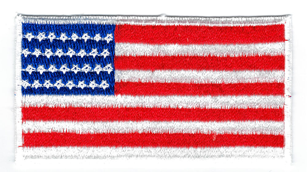 Broderat tygmärke USA flagga