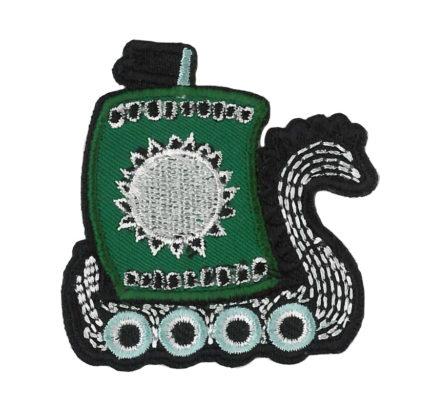 Tygmärke Vikingabåt