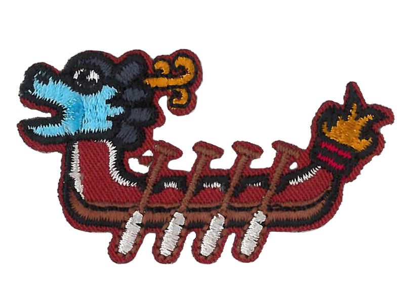 Tygmärke Vikingabåt