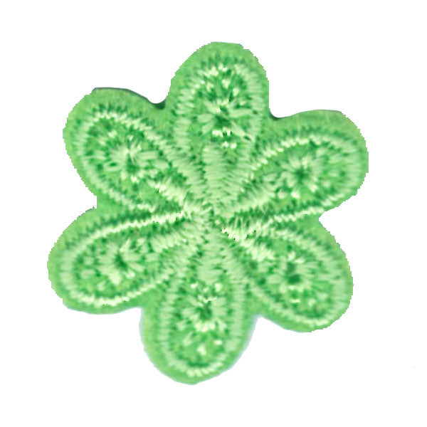 Broderat tygmärke Grön Blomma