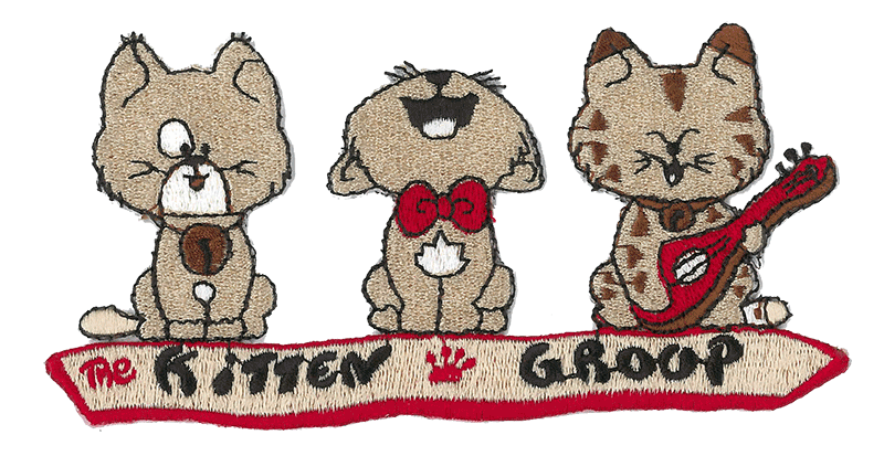 Tygmärke Katt " Kitten Group "