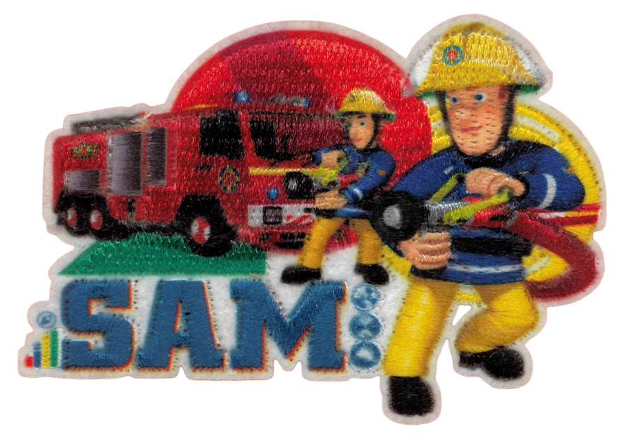 Broderat Tygmärke Brandman Sam - Sykungen