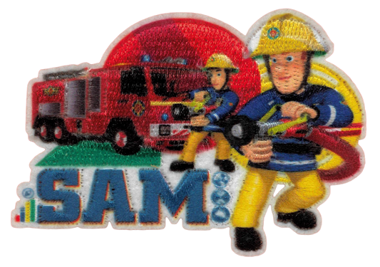 Broderat Tygmärke Brandman Sam - Sykungen