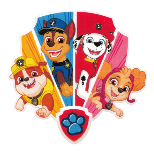 Paw Patrol tygmärke – Chase, Marshall, Rubble & Skye - Sykungen