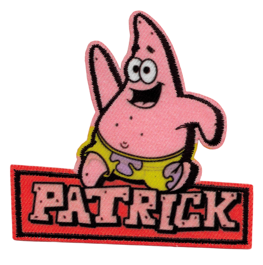 Svampbob "Patrik sjöstjärna" tygmärke