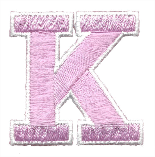 Broderad bokstav rosa K - Sykungen