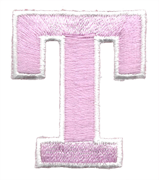 Broderad bokstav rosa T - Sykungen