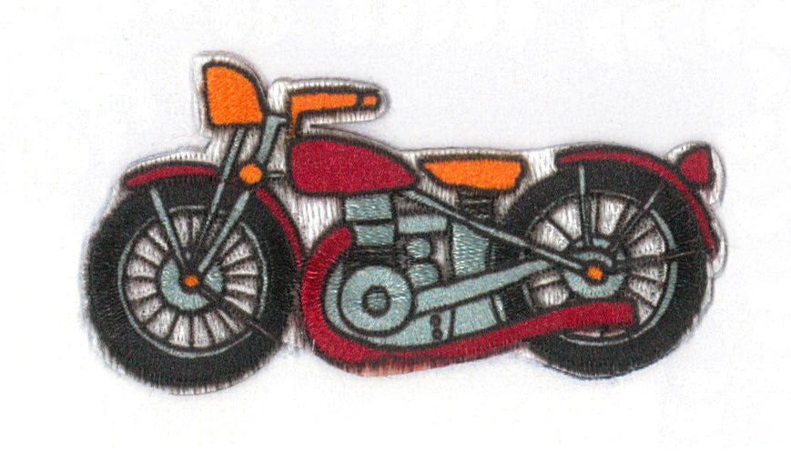 Tygmärke Motorcykel