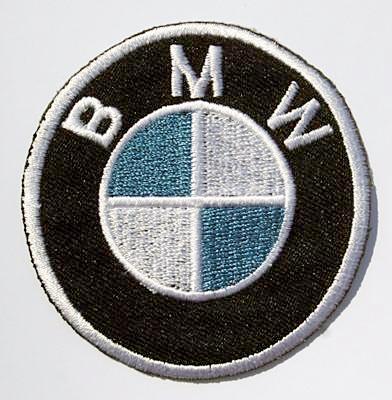 BMW broderat tygmärke att stryka eller sy på som dekoration eller att laga hål med.