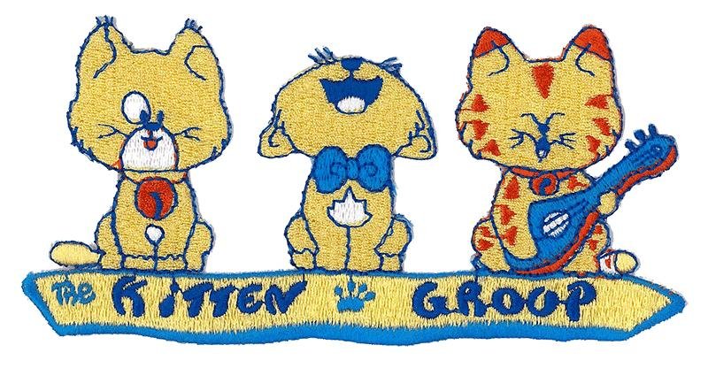 Tygmärke Katt " Kitten Group "
